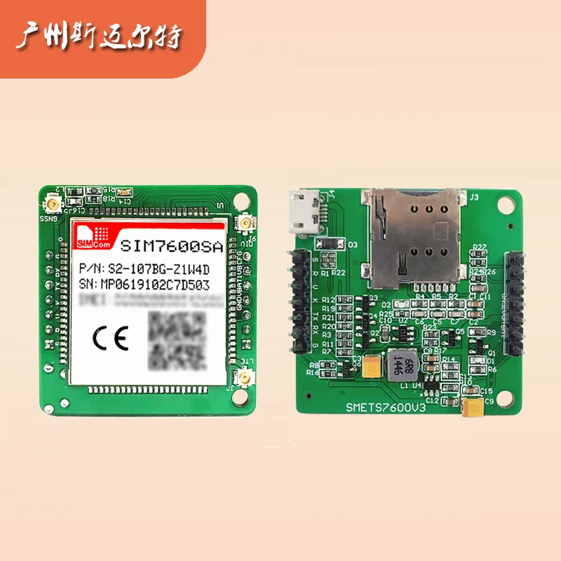 Imagem -02 - Modulo Mnse Lte Cat1 Mini Placa de Núcleo 4g Sviluppo Breakout Chip Placa Completa com Mikrotik Sim7600sa