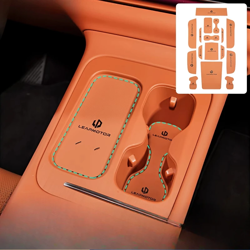 For LEAPMOTOR C16 Central control door slot pad modified car storage slot anti slip pad accessories