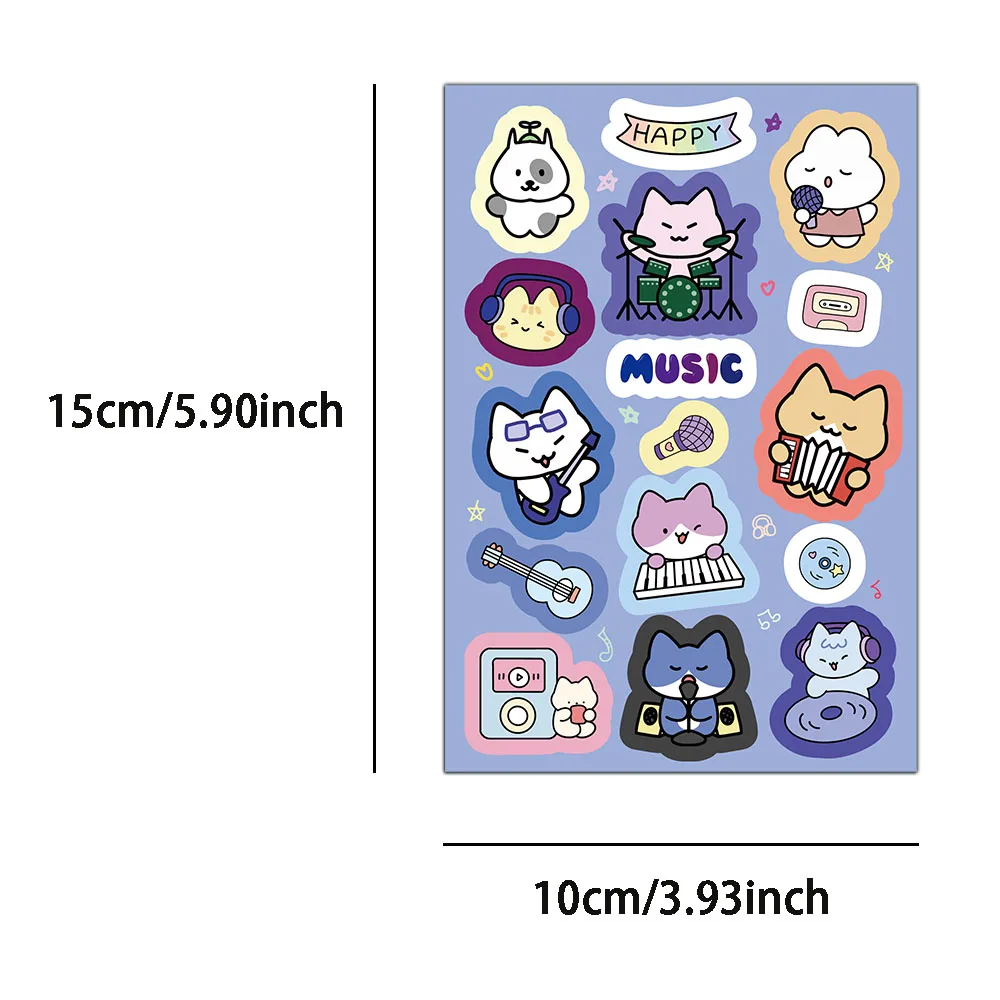 8 шт., наклейки на блокнот