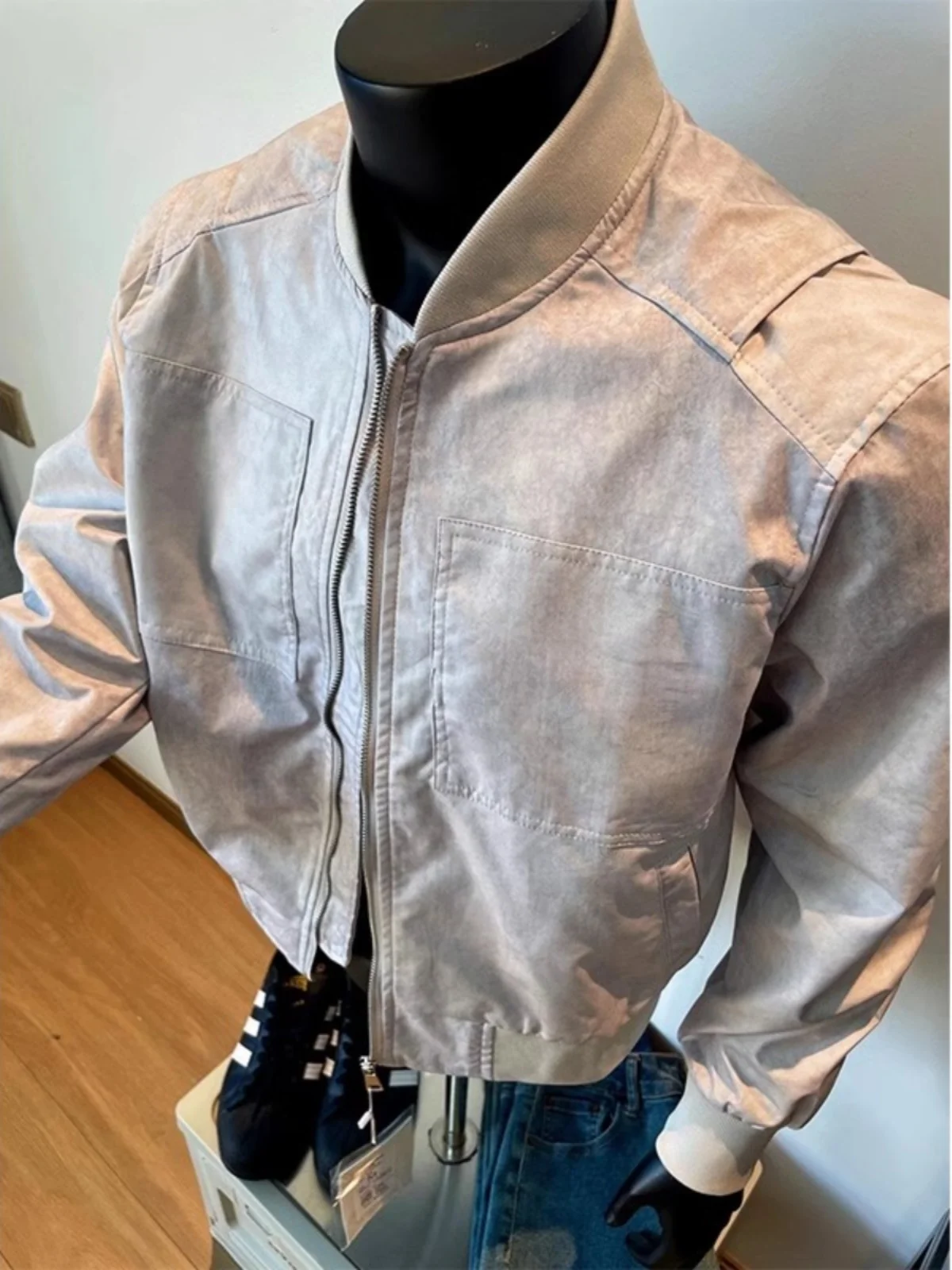 

Мужская рабочая одежда American Sle Retro Cleanfit Baseball Jaet oulder High Street Jaet, модная брендовая свободная посадка, длинная свеча Z...