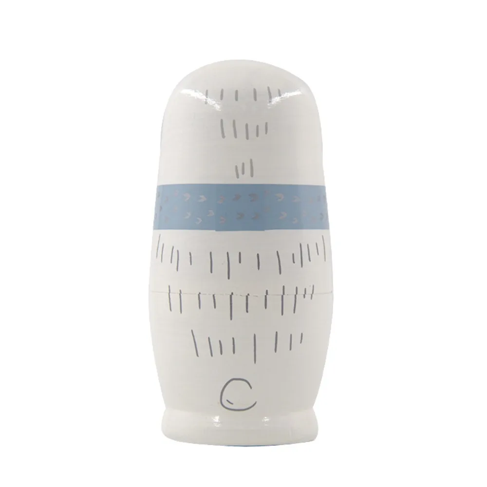 Hand Paint Toys Russian Nesting Dolls Figurines Collection Wooden Matryoshka Toys Cartoon Craft Handmade Stacking Dolls