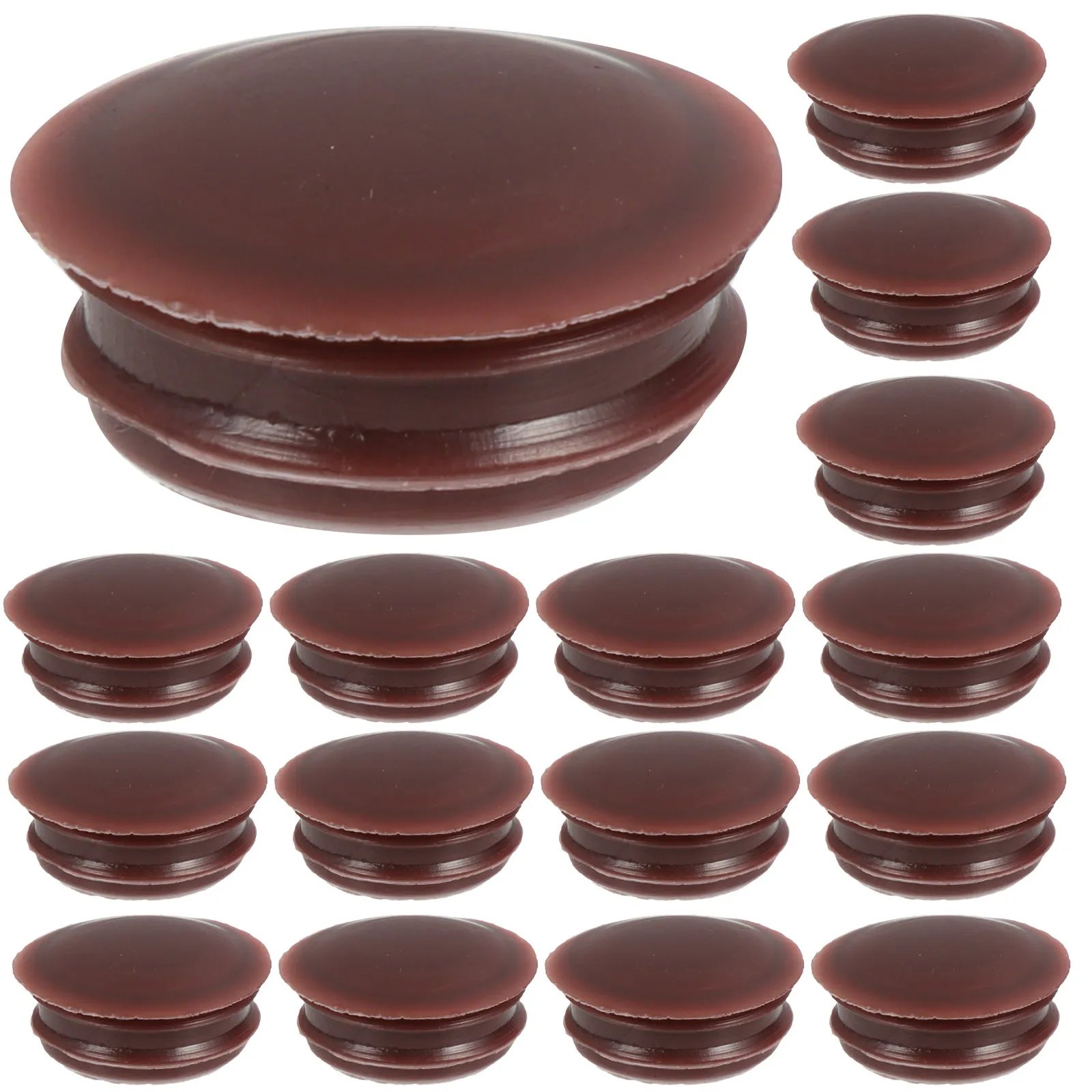 100Pcs Hole Plugs for Furniture Premium Plastic Decorative Button Caps Screw- Load-Bearing Cabinet Electric Box Drill