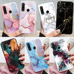 Marble Pattern Phone Case For Huawei P30 P20 Lite P 30 Pro Protective Cover Case Soft Funda For Huawei Y9 P Smart 2019 Silicone