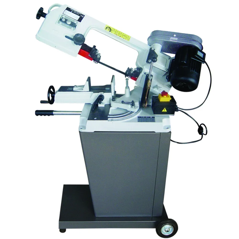 CE Certified Blade Length1638mm Variable Speed Band Saw 5'' Metal Sawing Machine For Steel Pipe Cutting Industrial Workshop