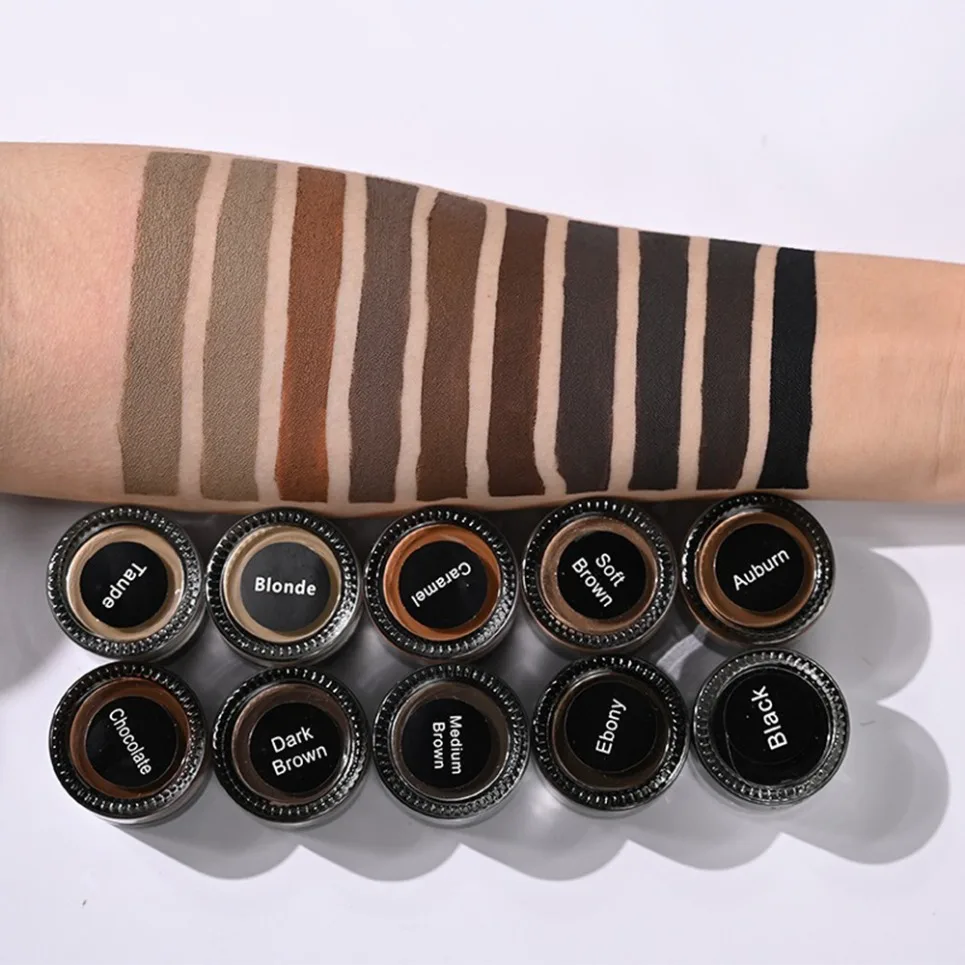 Waterproof Long Lasting Eyebrow Gel Private Label Custom Logo Brow Tint Nourishing Smudge Proof Vegan Makeup Wholesale