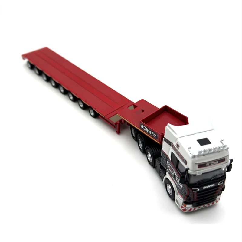 1:76 Scale Diecast Alloy Scania Multi-axle Low Load Trailer Toys Cars Model Classic Nostalgia Adult Souvenir Gift Static Display
