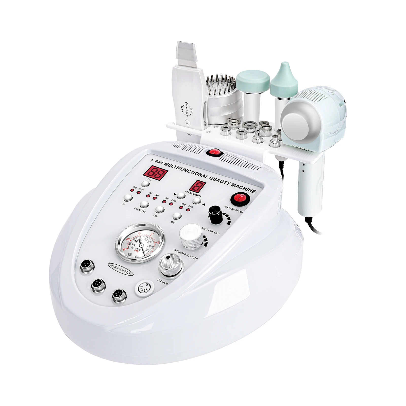 5 in 1 Microdermabrasion Machine Facial Peeling Machine Professional Suction Power Home Use Skin Care Equipment