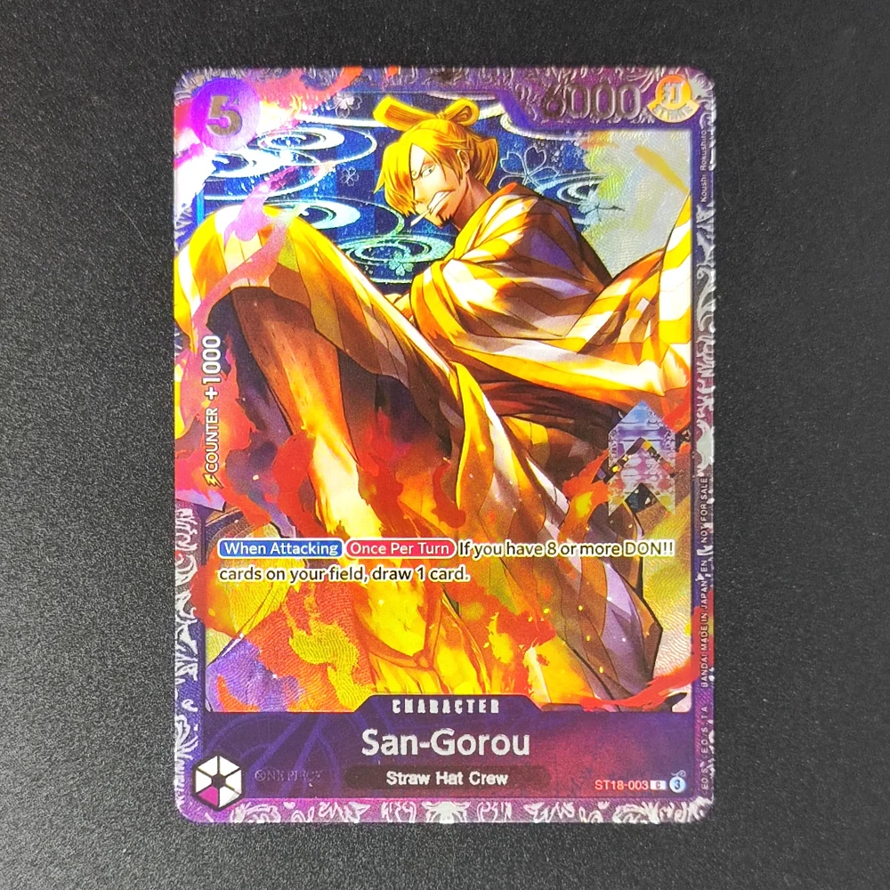 DIY Proxy One Piece OPCG English Uta Sanji Luffy Tashigi San-Gorou Laboon Pudding Jack Hibari Treasure Cup 2025 Game Card Toy view 5