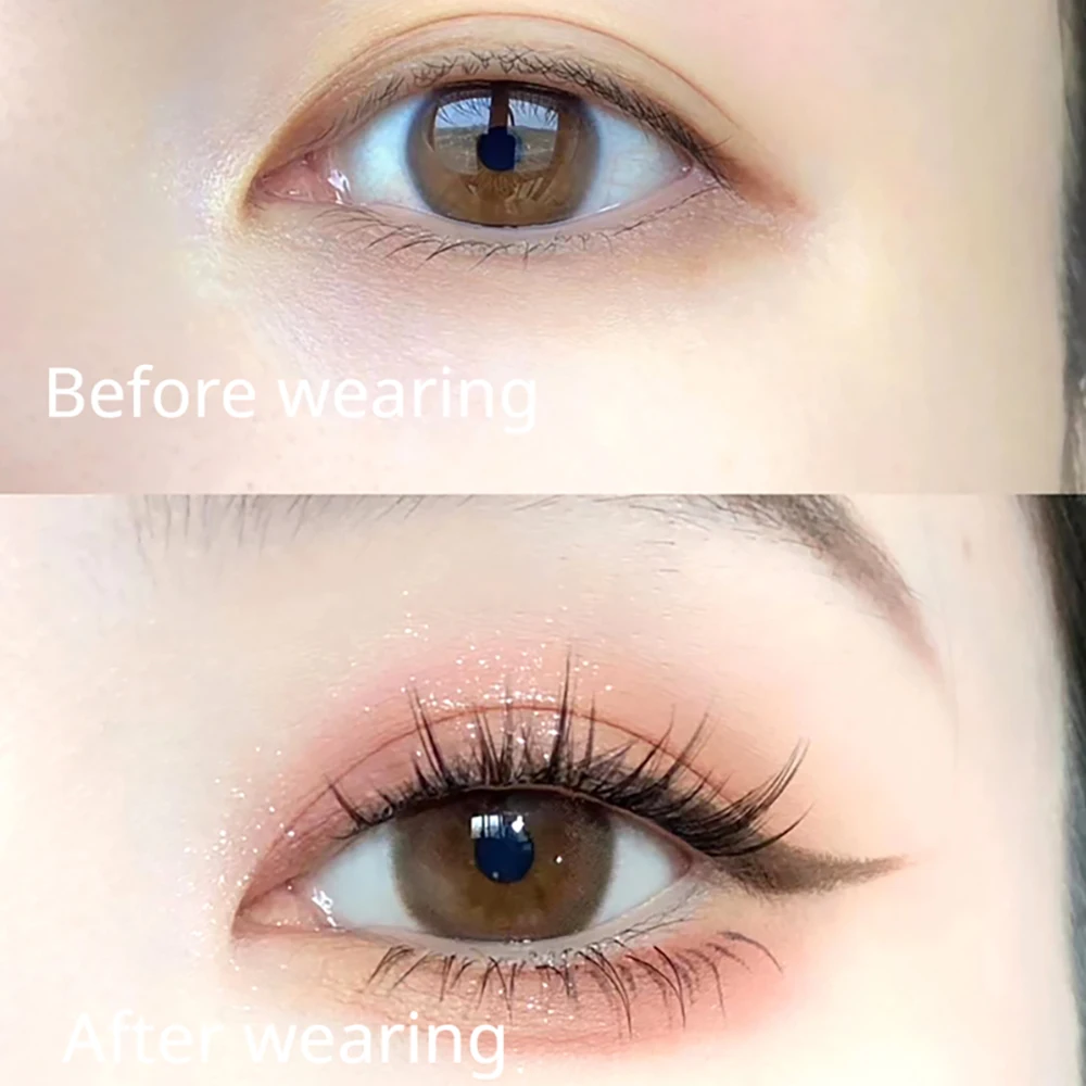 Yelix 클러스터 속눈썹 속눈썹 번들 가짜 속눈썹 만화 속눈썹 밍크 속눈썹 한국 화장품