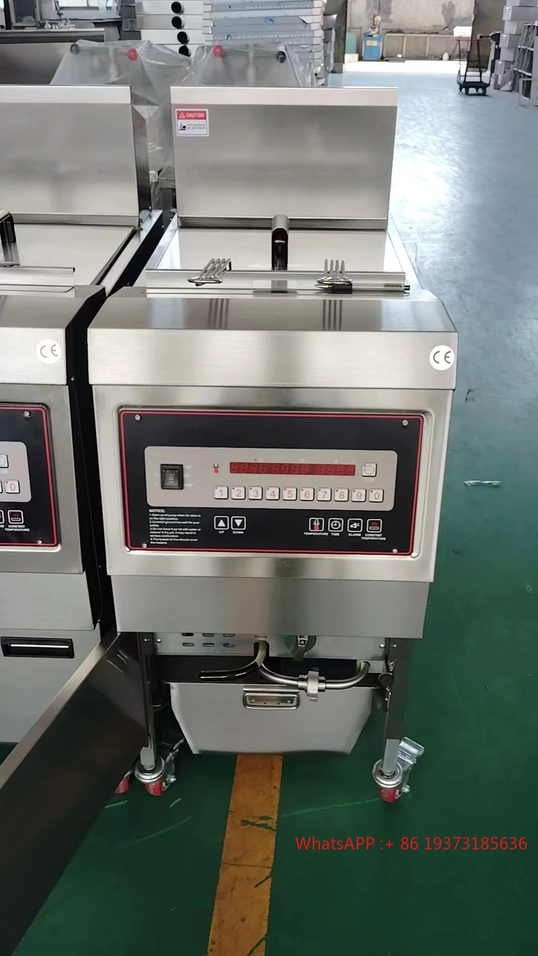 KFC Restaurant Automatic With Oil FIlter Henny Penny Open Pressure Chicken Fryer Gas Pressure Fried French Fries Machine view 5
