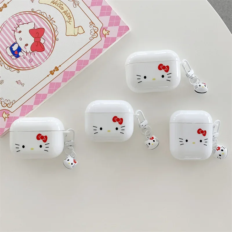 Hello Kitty For Airpods Pro 2 Case,White Hard PC Earphone Protective Cover For Airpods Pro Case/Airpods 3 Case For Girls