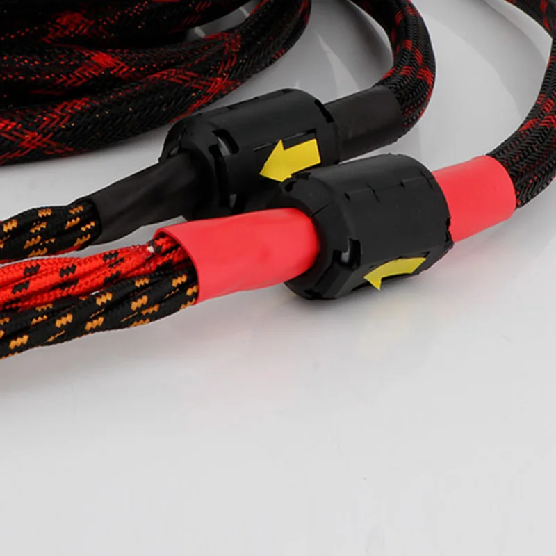 HIFI 오디오파일 시스템용 바나나/스페이드 플러그 및 단일 와이어가 포함된 고품질 오디오 및 비디오 케이블