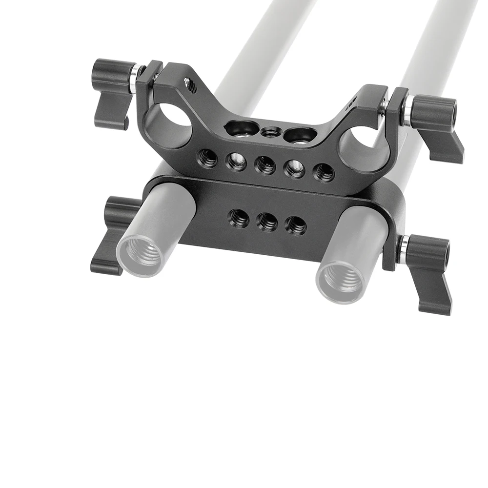 SZRIG Standard 15mm / 19mm Dual-port Rod Clamp Bracket With 1/4