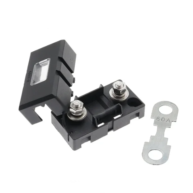 1-way Midi Audio Amplifier Fuse Block ANS-8 Safety Board Base Vehicle Fuse Holder Bolt Type 20A 50A 70A 80A 100A 150A 175A 200A