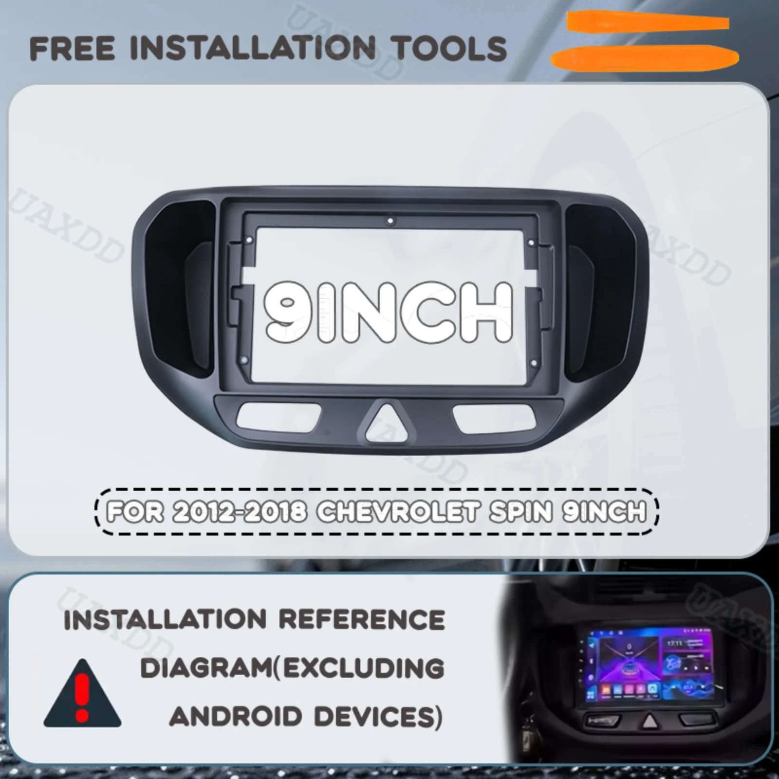 Kit de Panel de 9 Pulgadas para Chevrolet SPIN 2012-2018, Accesorios de Plástico, Marco, Consola Central, Tablero, Interior Automotriz