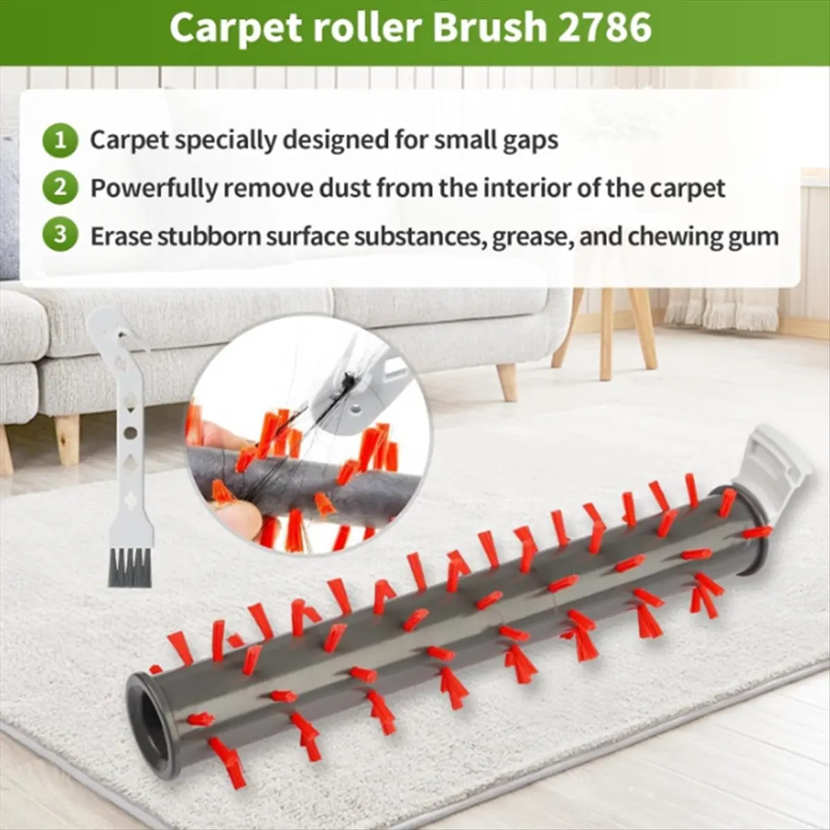 A04V 7Pcs Roller Brushes and Filter Replacement for 2554 2554A Vacuum Sweeping Robot Accessories