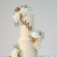 Personalized Acrylic Wedding Cake Topper Custom Monogram Initial Cake Charm for Birthday Party DIY Cake Decoration