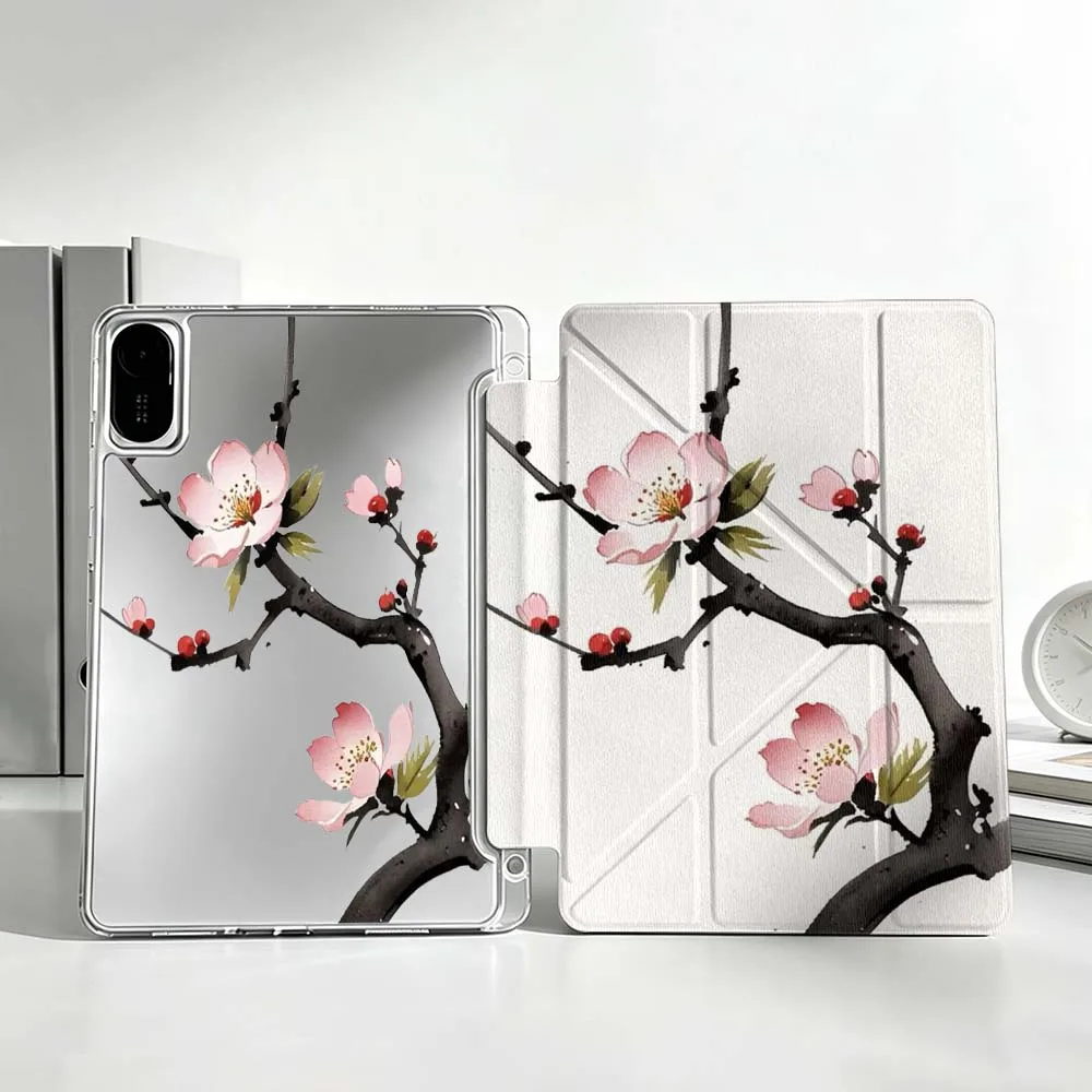 Чехол для планшета Art Branches Flowers Soft для Xiaomi Mi Pad 8 7 6 5 Pro Redmi Pad SE 2 Poco Pad Foldable 3Y