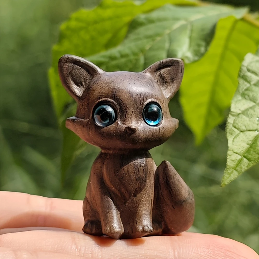 Escultura de Arte em Madeira de Raposa, Decoração Criativa para Casa, Presente de Estilo Moderno para Natal e Páscoa, Peça de Exibição para Sala de Estar e Estudo, Decoração para Cafés e Livrarias, Estilo Nórdico Minimalista, Decoração de Mesa, Decoração 