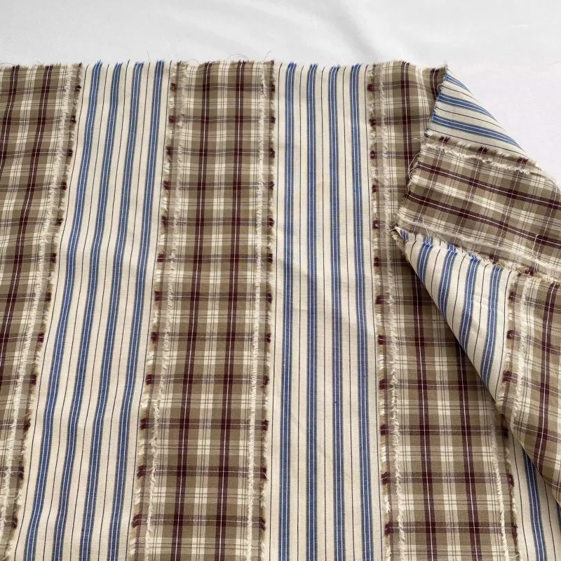 

Ins Style Striped Cotton Cloth Fabric Mixed Color