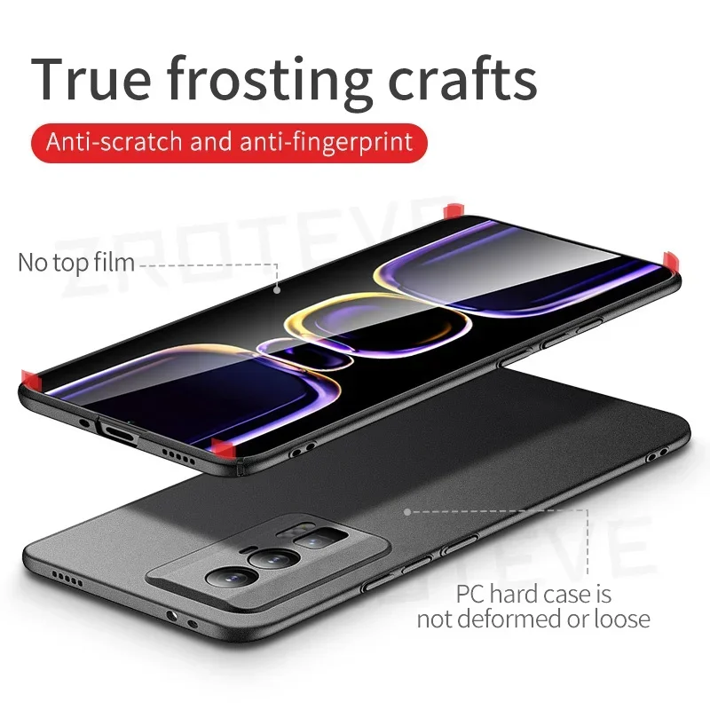 For PocoF5 Case ZROTEVE Slim Hard PC Matte Cover For Xiaomi Poco F6 F5 F4 X4 GT Xiomi Pocophone X5 X6 Pro PocoX6 5G Phone Cases