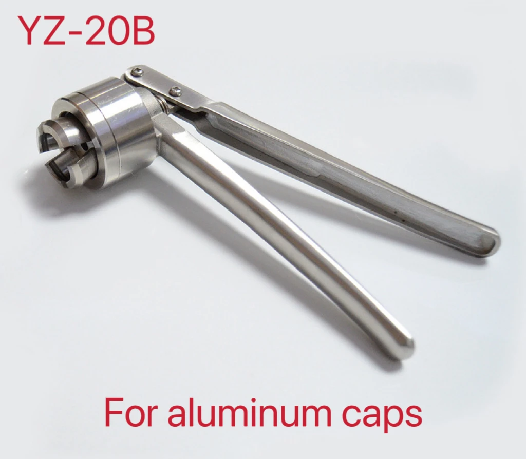 20mm Stainless Steel Manual Vial Crimper Hand Sealing Machine Vial Capping Tools Crimping Tool Bottle Flip Off Capping Capper