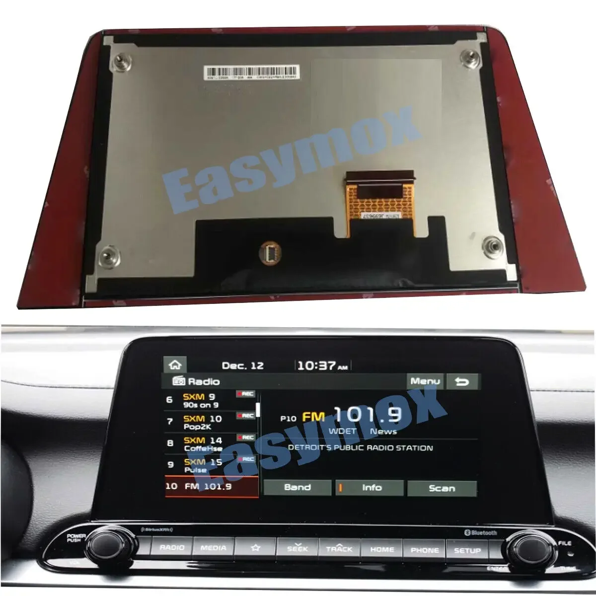 LCD Display For 2019 2020 2021 Kia Forte Stinger Seltos Cetato Nav Radio Screen 96160M7070WK Repairment