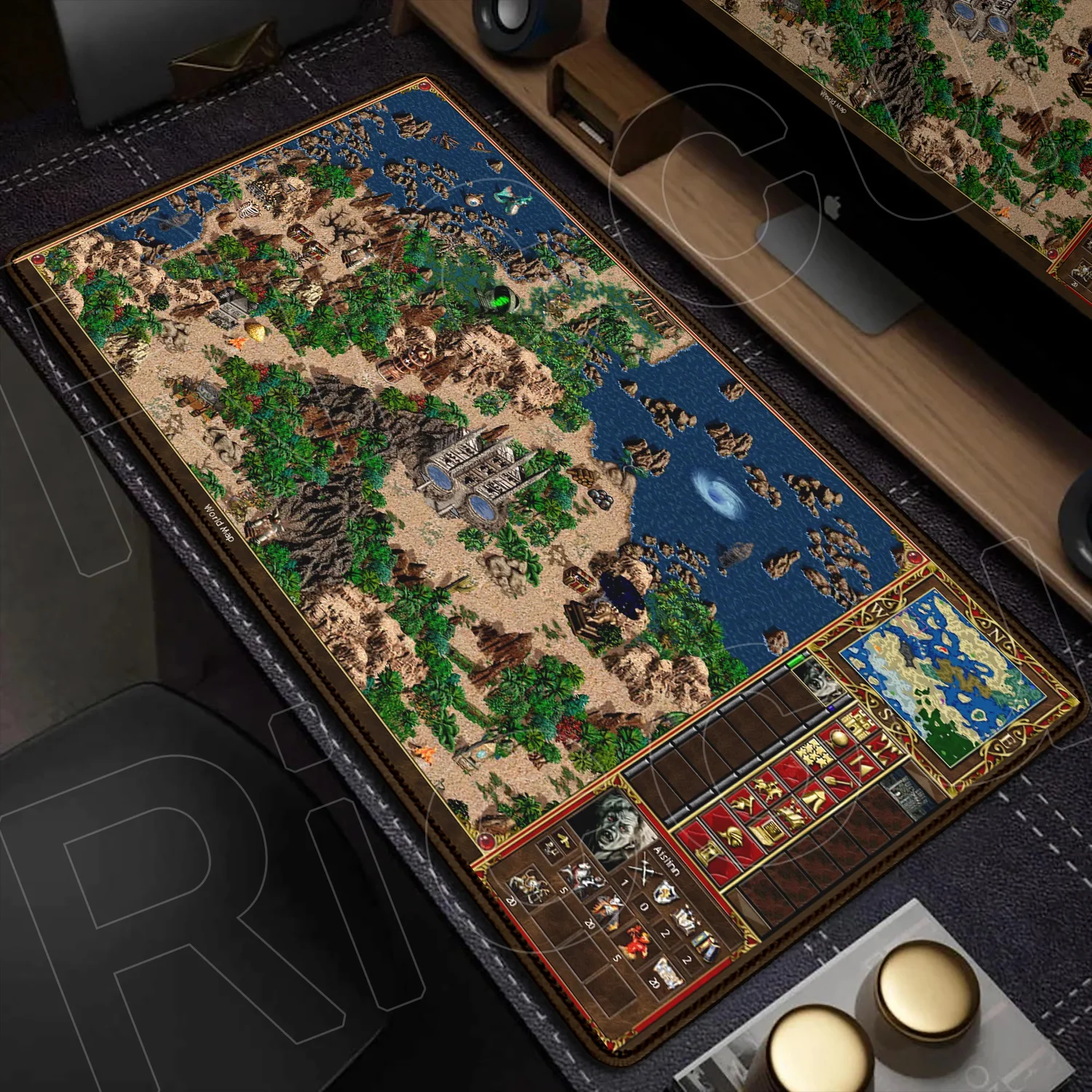 

XXL Heroes of Might and Magic HD Mousepad Pc Gamer Computer PC Accessories Gaming Laptop Keyboard Desk Mat Rug Large Mause Pad