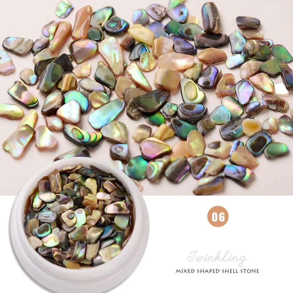 Nail Jewelry 3D Nail Patches Nail Art Shell Slices Shell Fragments Ornament Nail Art Abalone Slices DIY Nail Art Decorations