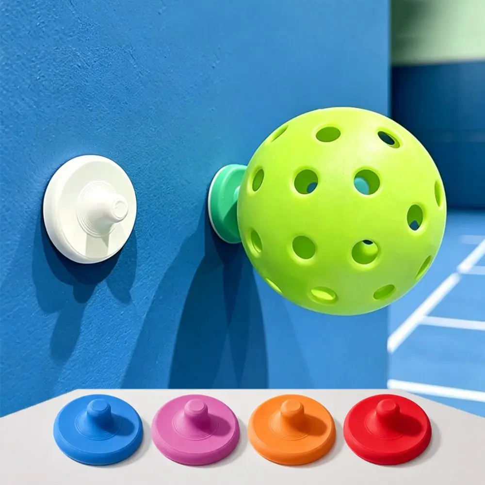 Wall Mounted Pickleball Ball Wall Rack Self-adhesive Decorative Pickleball Display Holder 26/40/48 Holes Stable