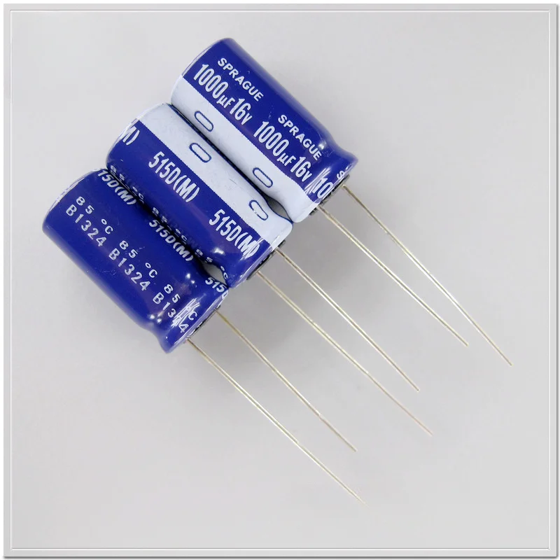 10PCS/100PCS SPRAGUE 515D series 1000uF/16V electrolytic capacitor 10X21 foot pitch 5mm 85℃