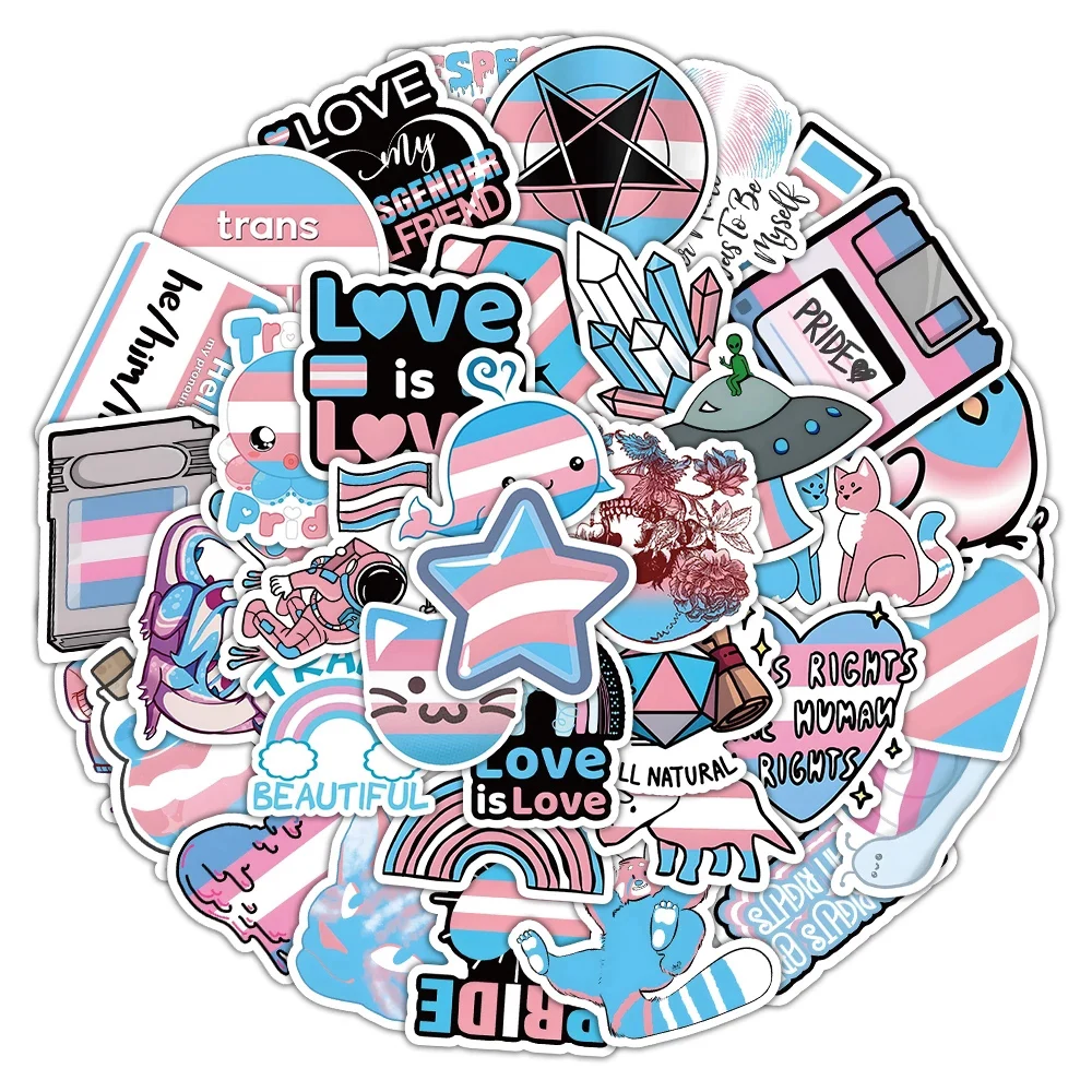10/30/50pcs Transgender Pride  - đánh giá và giá Laptop Accessories Cool