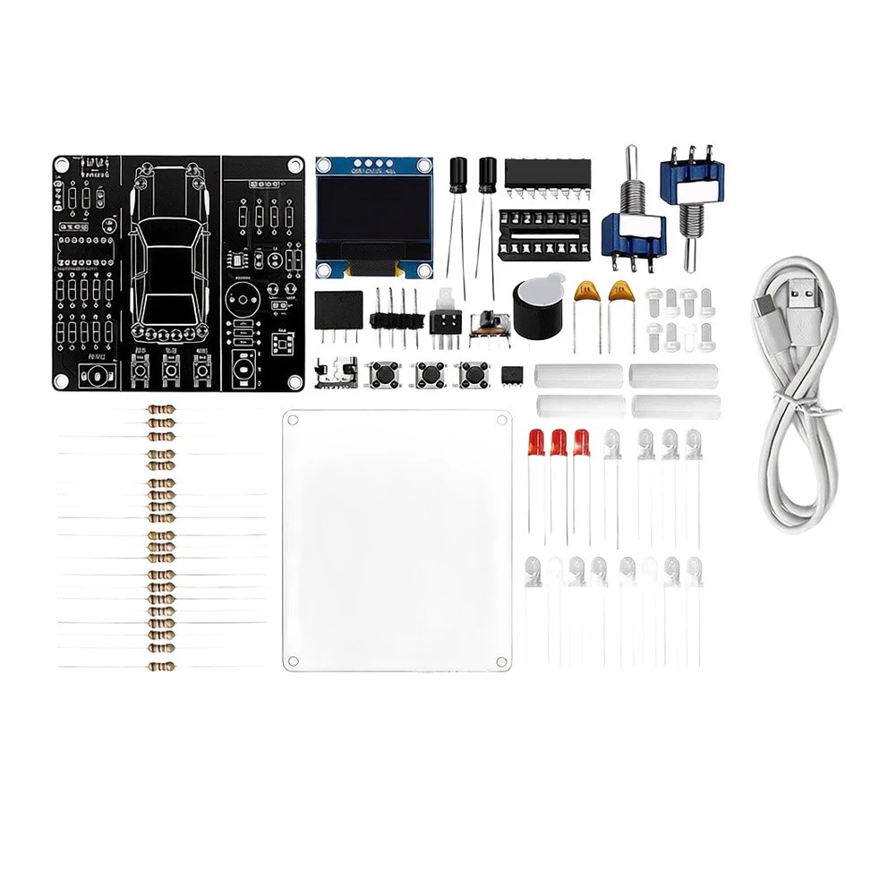 Automotive Electronics Learning Kit with Control Board for For Diy Soldering Projects and Technical Skill Development