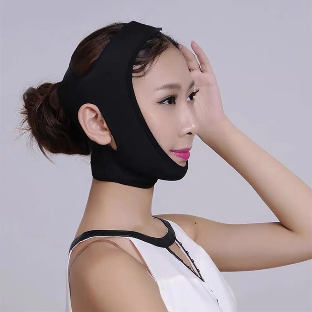 2Pcs Slim Face Mask Breathable Soft Skin-Friendly Lifting Belt for Facial Support Sleeping Aid Thin Masseter