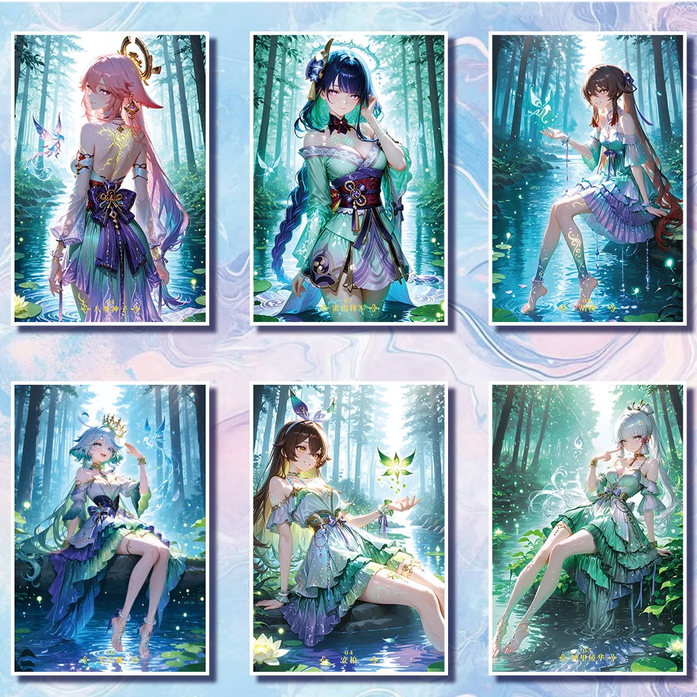 2025 Nowe Słodkie Stare A4 Akrylowe Płyty Bogini Historia Waifu Kolekcja Kart Waifu ACG TCG Booster Box Binder Hobby Prezenty