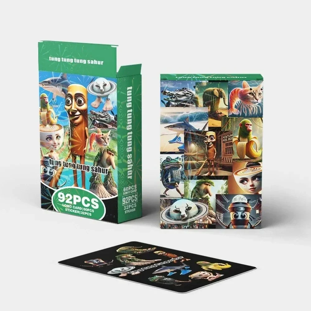 

2026-Tralalero Tralala Cartoon Cards Tungtung Sahur Brainrot Game Card Party Cosplay Classic Toys New Collect Photos Gift/