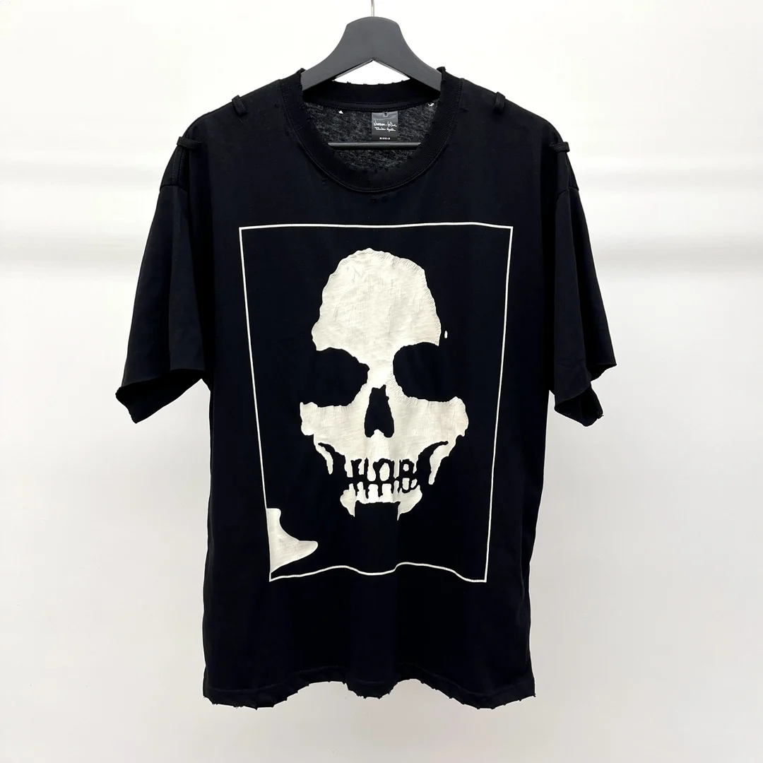 New Novelty 2022 Men Number Nine Skull Head T Shirts T-Shirt Hip Hop Skateboard Street Cotton T-Shirts Tee Top US size BG87