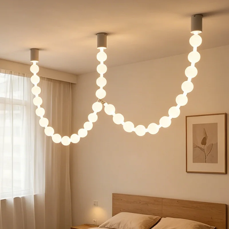 Nordic home decoration, stair chandelier, living room and dining room Pendant lights, ceiling light, indoor lighting