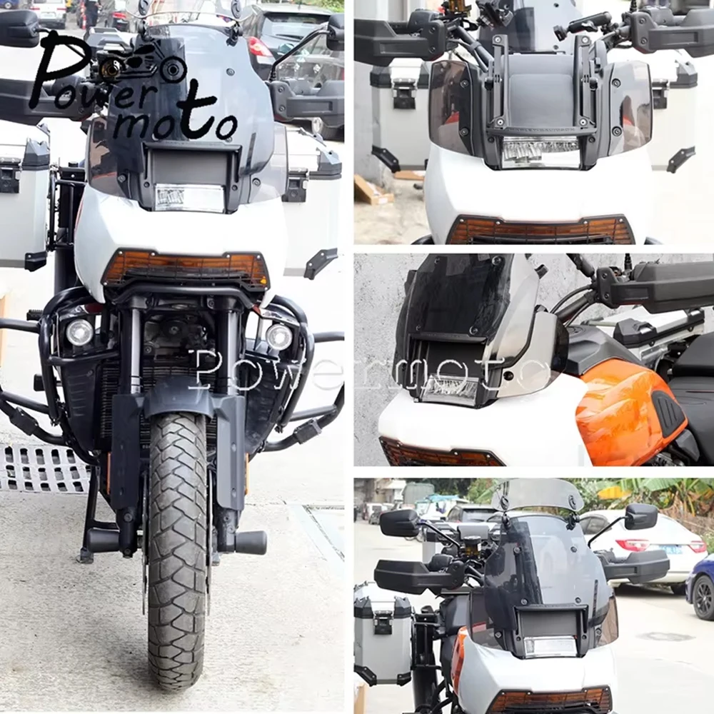 Motorcycle Side Widened Windshield Windscreen Spoiler Replacement For Harley PANAMERICA PAN AMERICA 1250S 1250 S PA1250S 2021-24