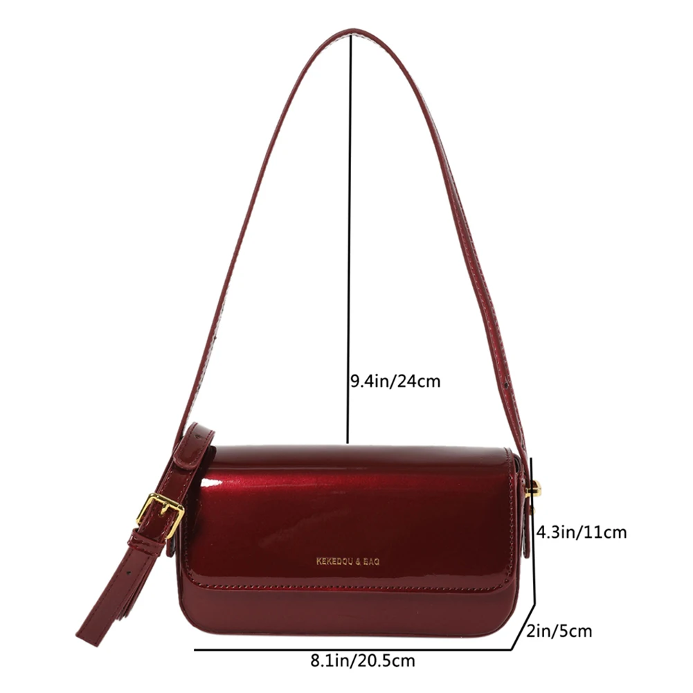 Tester Retro lakierowana torba na ramię dla kobiet luksusowa torebka marki crossbody torba czerwony Top uchwyt kopertówka damska torba