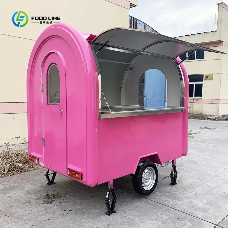 Commercial Grade Single Axle Mobile Food Trailer for Startup Street Vending Service Custom