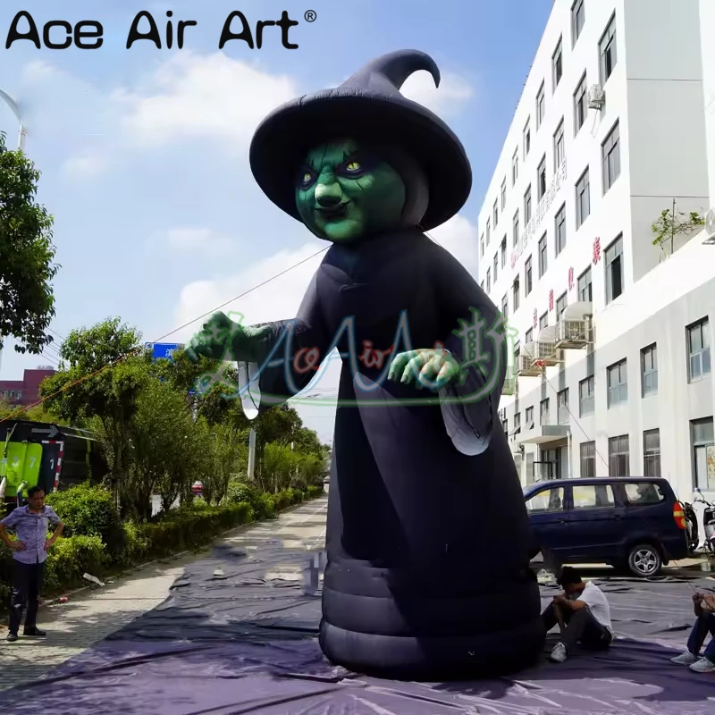 20ft giant advertising inflatable Customized design large Cartoon Custom witch Inflatables for halloween