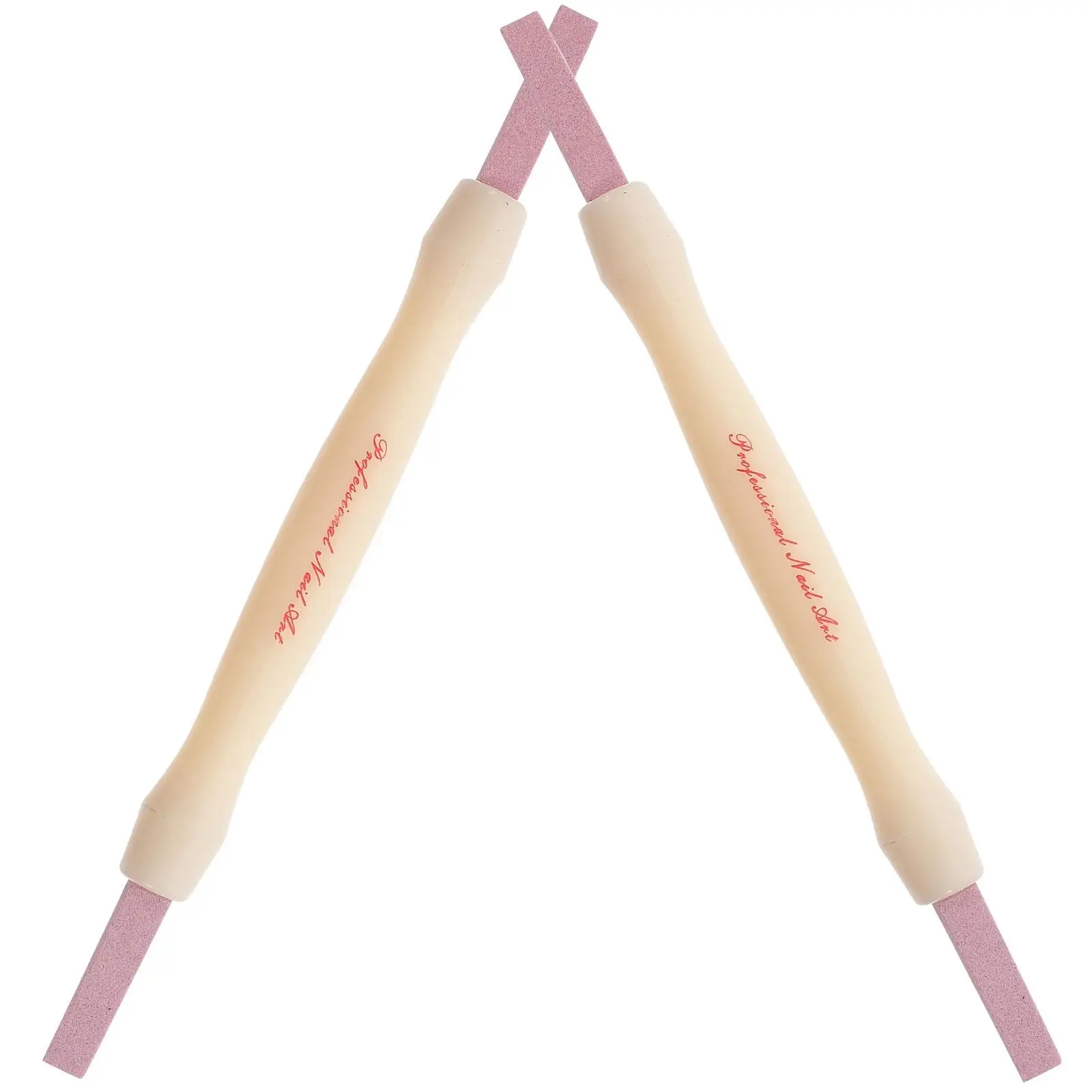 2Pcs Double Headed Pumice Rod Nail Buffer File Care Tool Manicure Scrub Buffing Polishing Pen Dead Skin Remove Trimmer Stick