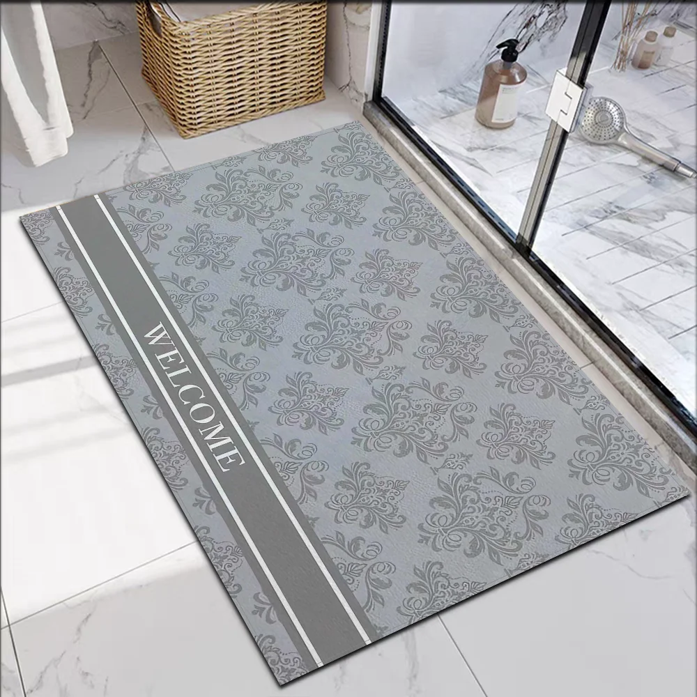 Non-slip Mat Welcome Floor Bath Mat Room Floor Carpet for Kitchen Entrance Doormat Carpets Home Rugs Bedroom Mats Custom Rug