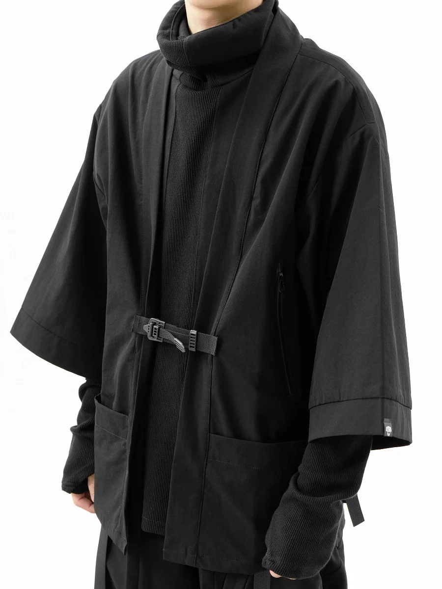 WHYWORKS 19SS ninja style black Taoist robe 3m scotchgard waterproof lightweight jackets KIMONO COAT tech wear dark wear