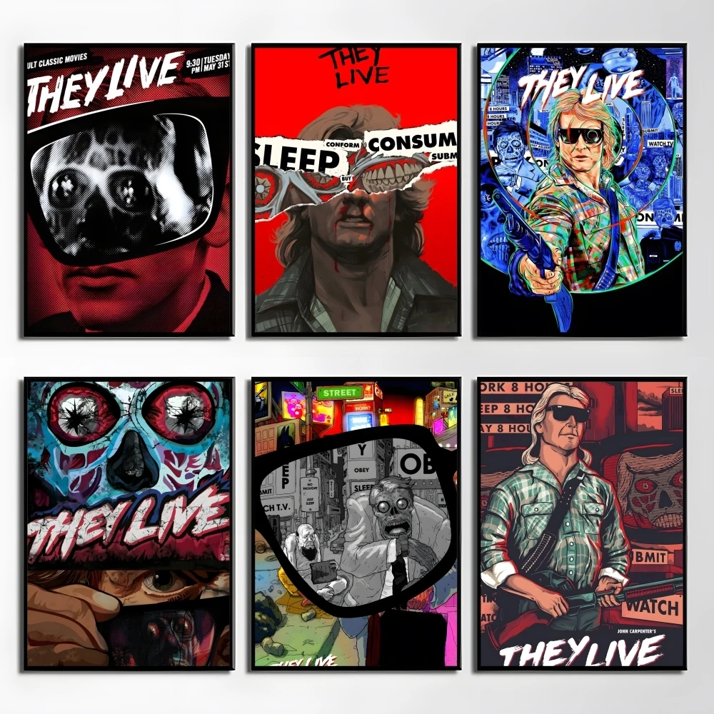 

Horror Movie They L-Live Poster Elegant And Affordable Wall Art Stickers For Dormitory Living Room And Bedroom Spaces