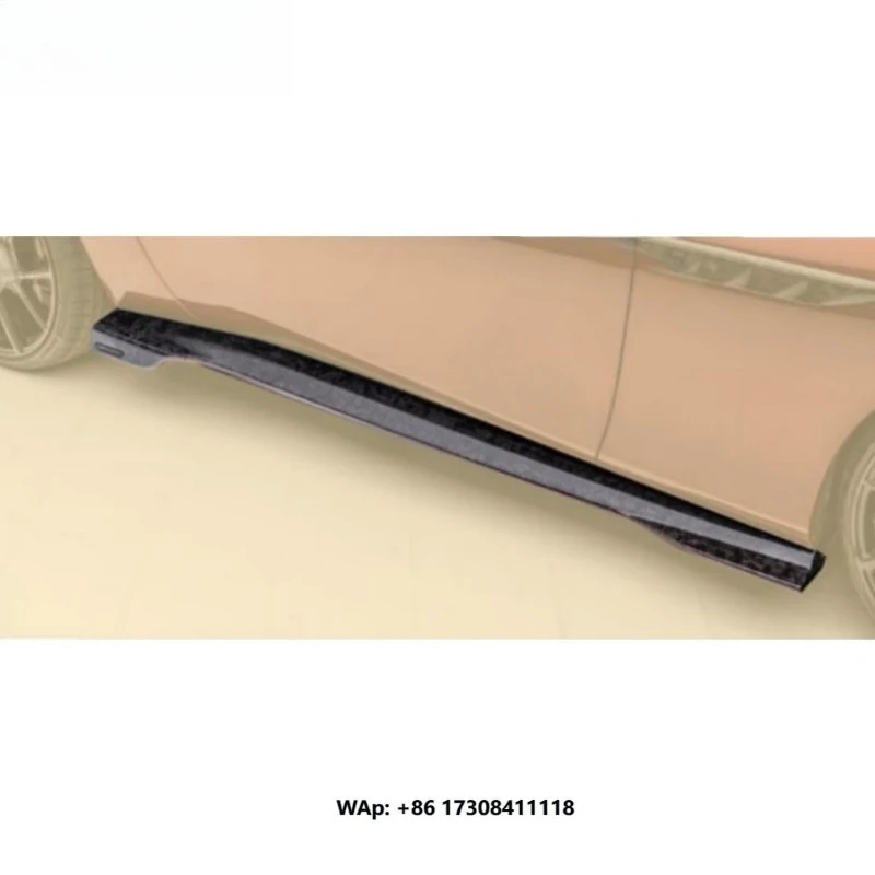 Auto Parts Car Replacement Side Skirt Suitable for  Roma M Style Dry Carbon Fiber Extended Side Skirt