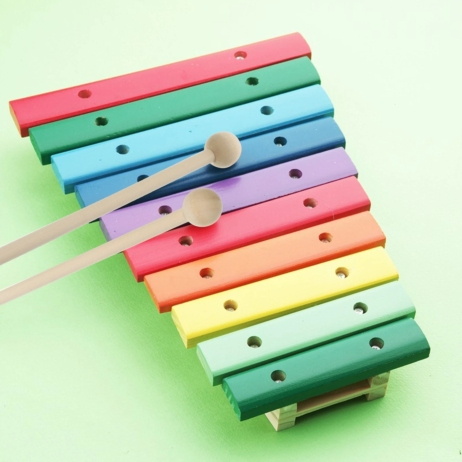 

4pcs Wood Percussion Mallets Hardwood Ball End For Marimba Xylophone School Teaching Instrument Accessories Music Education