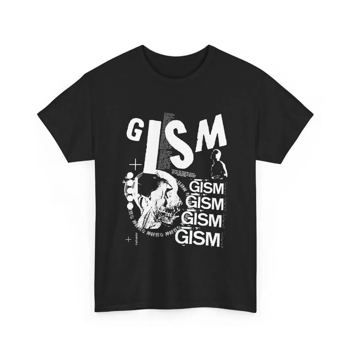 GISM Tee-Shirt, Collage, Old-School Japanese Hardcore Punk, 4 UNISEX #37