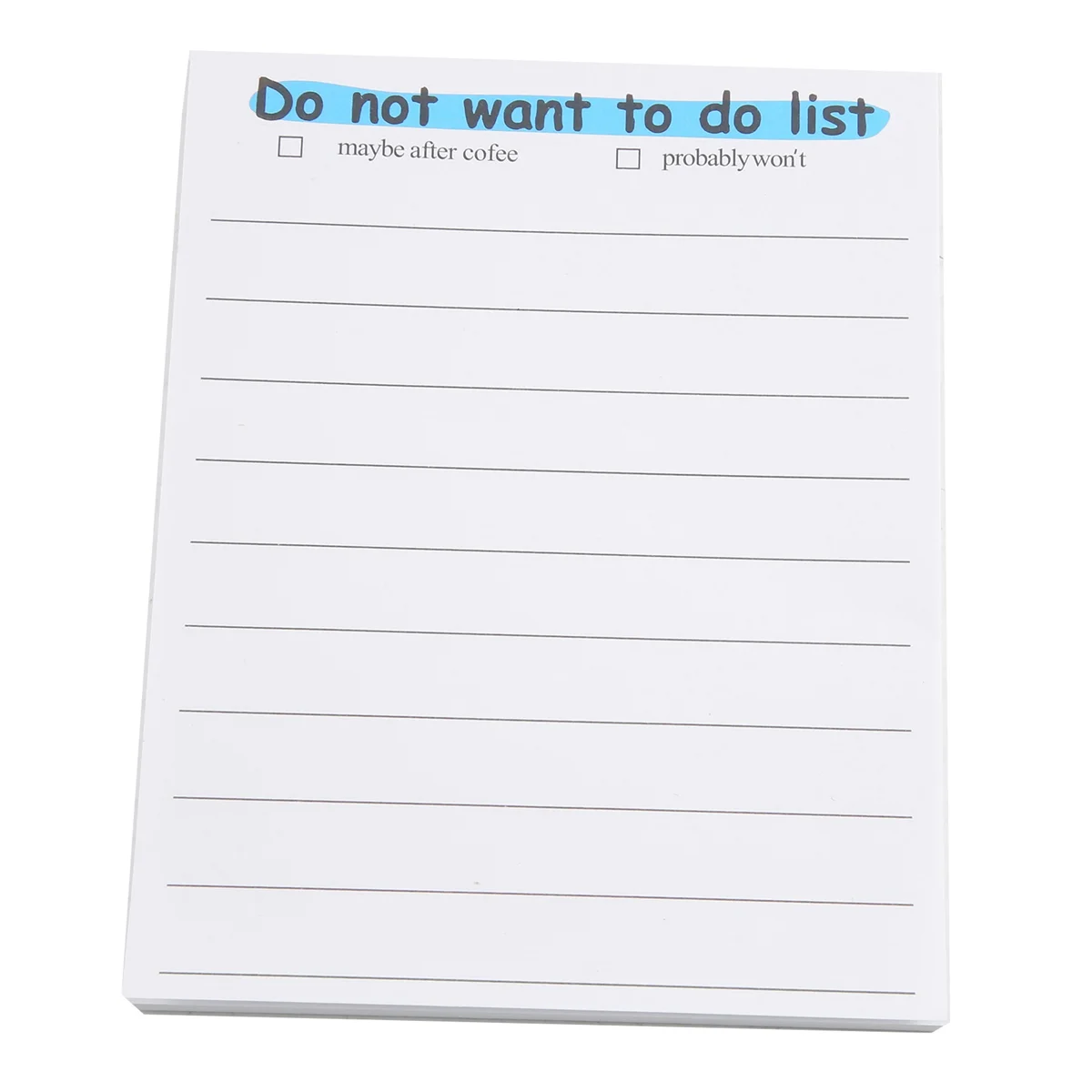 Funny Sticky Note, to Do List Notepad Funny Stationery, Office Supplies, Notebook Labels, Desk Sticky Note 50 Pages,B